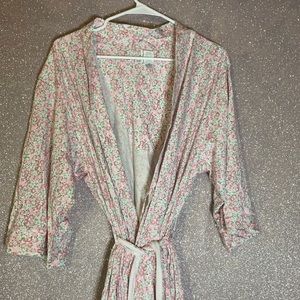 Pink Floral Lightweight Robe